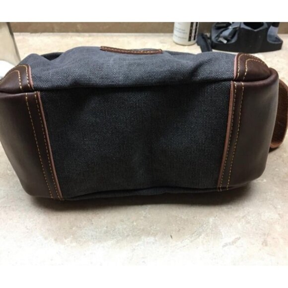 Travel Toiletry Bag for Men, Leather and Canvas Toiletry Bags, Dopp Kit - Picture 3 of 4